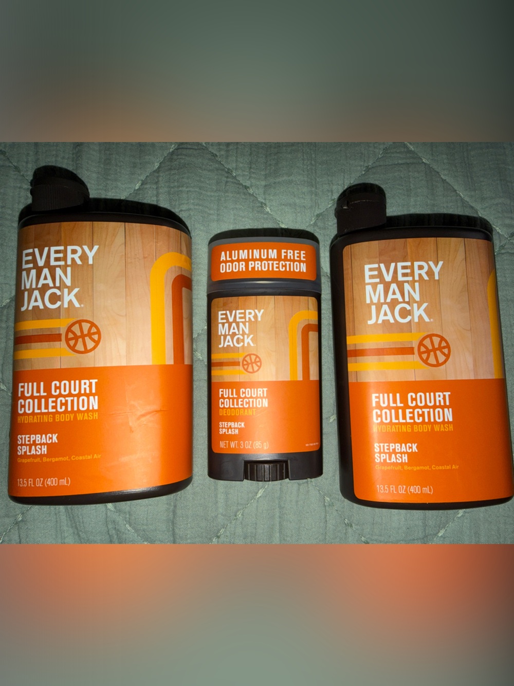 Every Man Jack Men’s Full Court Collection Body Wash & Deodorant Bundle